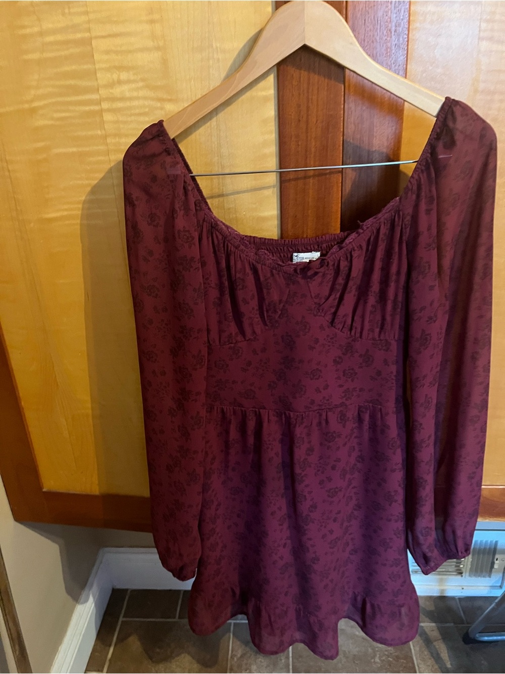Hollister Long Sleeved Peasant Dress